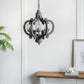 Farmhouse Chandelier, 6 Light Wood Chandelier Pendant Light Fixture With Adjustable Chain For Dining Room - view 25