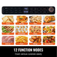 12-IN-1 Air Fryer Toaster Oven, 25L Convection Oven