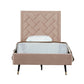 Crosby Upholstered Velvet Twin Bed
