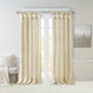 Twist Tab Lined Window Curtain Panel Champagne