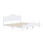 Retro Style King Bed Frame with Headboard