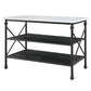 Brahm - Kitchen Island - White Marble Top & Gray