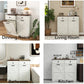 Farmhouse Double Tilt Out Trash Cabinet for 20 Gallon Trash Cans