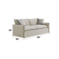 Upendo - Pattern Fabric 3 Pieces Living Room Set - Beige Yakety Yak Sand - view 4