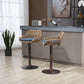 Modern Swivel Bar Stools Set of 2 Adjustable Counter Height Chairs