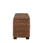 Woven Rattan Wicker Solid Wood Banana Leaf Storage Trunk