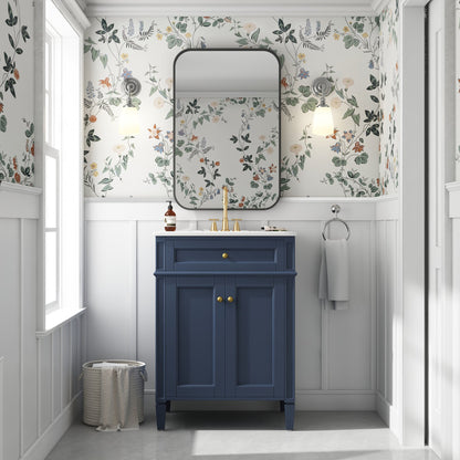 24" Bathroom Vanity with 2 Doors and Tip-Out Drawer