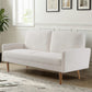 Sofa, European Style With Sleek Design, Modern & Vintage Flair, Upholstered 3 Seater Couch - view 10