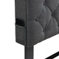 King-Size Upholstered Platform Bed Frame with Modern Button-Tufted