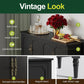 58.9" Stain Black Buffet Cabinet