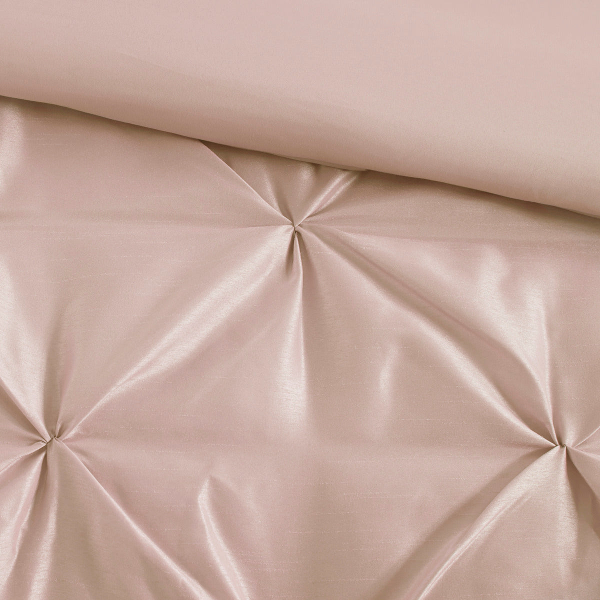 7 Piece Tufted Comforter Set Blush Cal King