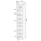 Cappuccino Rectangular Bookcase