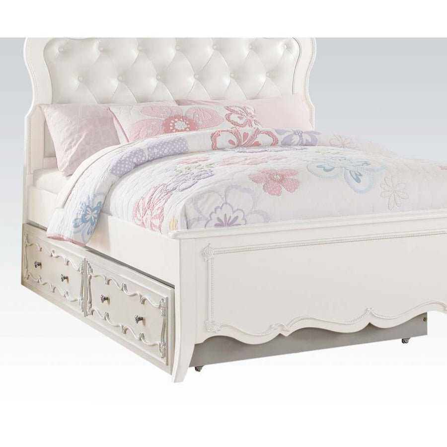 Edalene - Twin Trundle - Pearl White