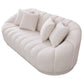 Maximilian - Modern Japandi Style Tight Back Boucle Couches - view 6