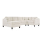 U Shaped Sectional Sofa, Corner Living Room Couch With Built In Cup Holders, Storage, USB Ports - view 14