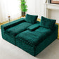 Green Turtle Velvet Versatile Sofa