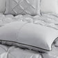 7 Piece Tufted Comforter Set Grey California King