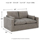 Dramatic - Loveseat - Granite