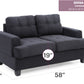 Cozy Transitional Loveseat For Two