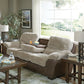 McMahon - Sofa With Drop Down Table - Bark