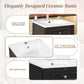 16-Inch Bathroom Vanity with Ceramic Sink
