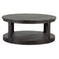 Boswell - Round Cocktail Table (With Casters) - Peppercorn