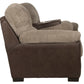 McMahon - Sofa With Drop Down Table - Bark