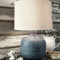 Malthace - Metal Table Lamp  - Patina