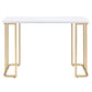 Estie - Writing Desk (Same Ac00902) - White & Gold