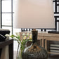 Tenslow - Glass Table Lamp - Antique Black
