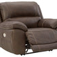 Dunleith - Zero Wall Recliner w/PWR HDRST - Chocolate