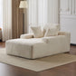 Oversized Chaise Lounge Chair Cozy Cloud Couch With 3 Throw Pillows And Wide Armrest - view 22