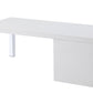 Harta - Coffee Table - White High Gloss & Chrome