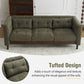 Upholstered Sofa Modern 3 Seater Sofa Couch With Tufted Design For Living Room - view 4