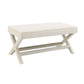 Comfort Double Bench Upholstered in Velvet Fabric