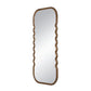 Oversized Wooden Floor Mirror with Unique Design
