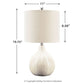Rainermen - Ceramic Table Lamp  - Off White
