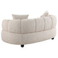 Whitney Contemporary Channel Tufted Woven Fabric Upholstered Loveseat - view 6