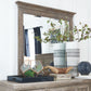 Paxton Place - Wood Landscape Mirror - Dove Tail Gray
