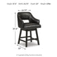 Tallenger - Upholstered Swivel Barstool (Set of 2)