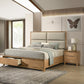 1pc Contemporary 2-Drawer Nightstand