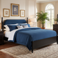 Queen Bed Frame, Solid Wood Platform with Slats