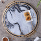 S/2 Round Decorative Tray with Abstract Marbled Design
