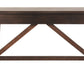 Baldridge - Home Office Large Leg Desk - Rustic Brown