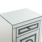 Noralie - 26"H Accent Table With Storage Drawers - Mirrored & Faux Diamonds