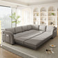 115.2" L-Shaped Pull-Out Bed Sleeper Sofa