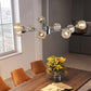 28" Modern Crystal Chandelier With 9 Lights