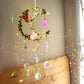 Sun Catcher with Butterfly Floral Vine Design Wedding Decor Home Wedding Party Decoration Ornament