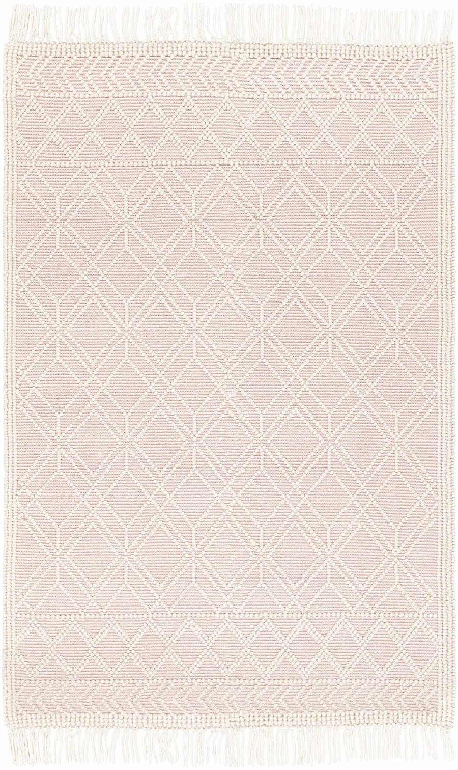 Ramsbury Soft Pink Wool Rug - Clearance