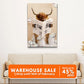 Highland Cow Reading Newspaper Wall Art Canvas